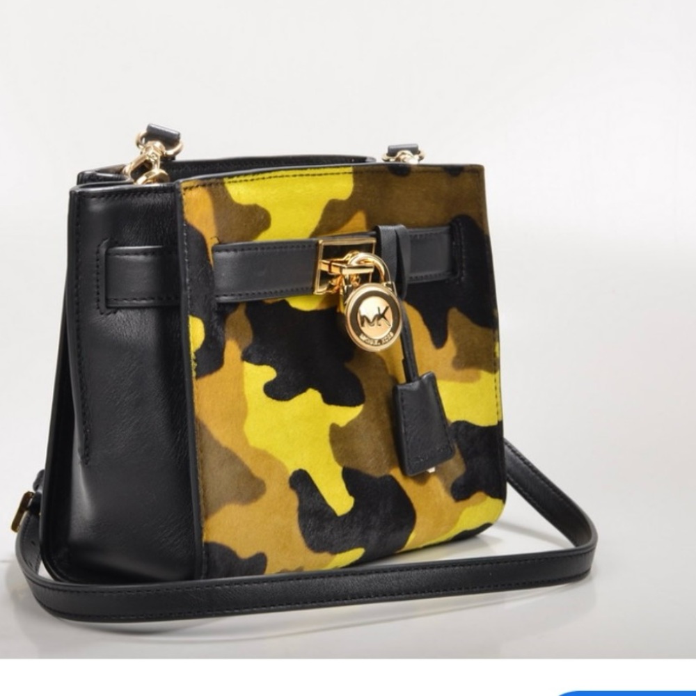 MICHAEL KORS Hamilton small Calf hair crossbody bag.